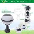 Paisagem de convés de Pedestal lâmpada cerca exterior Solar Bollard LED luz jardim JR-2012